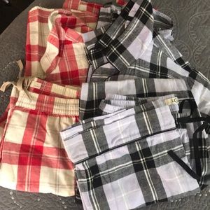 Two sets of ugg flannel pajamas